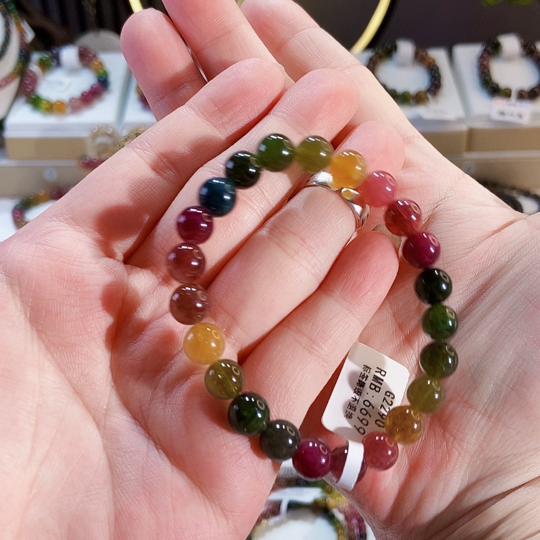 手链未镶嵌碧玺G2290单圈颜色微差发1