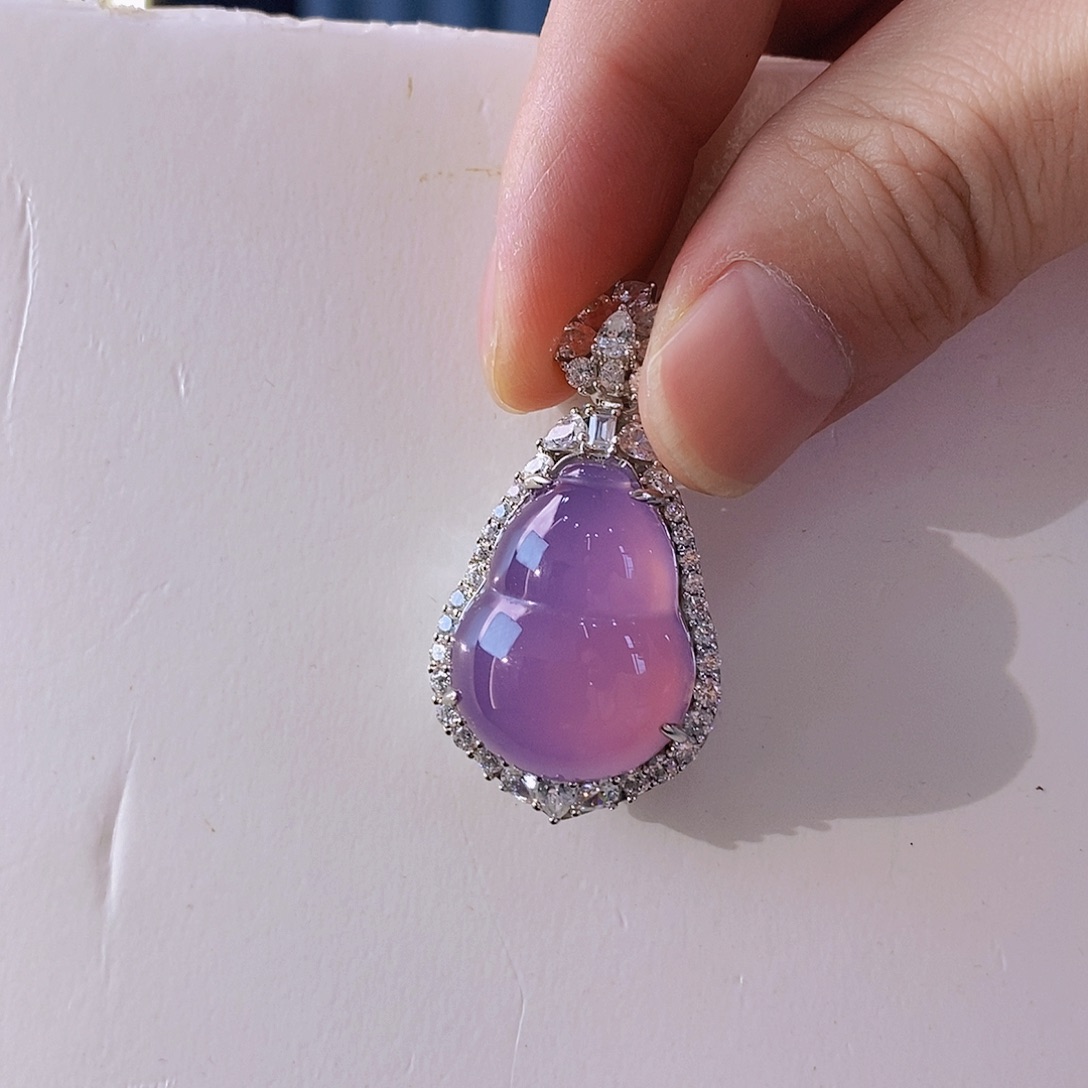 玛瑙/玉髓吊坠(不含链)银S925镶嵌E**?