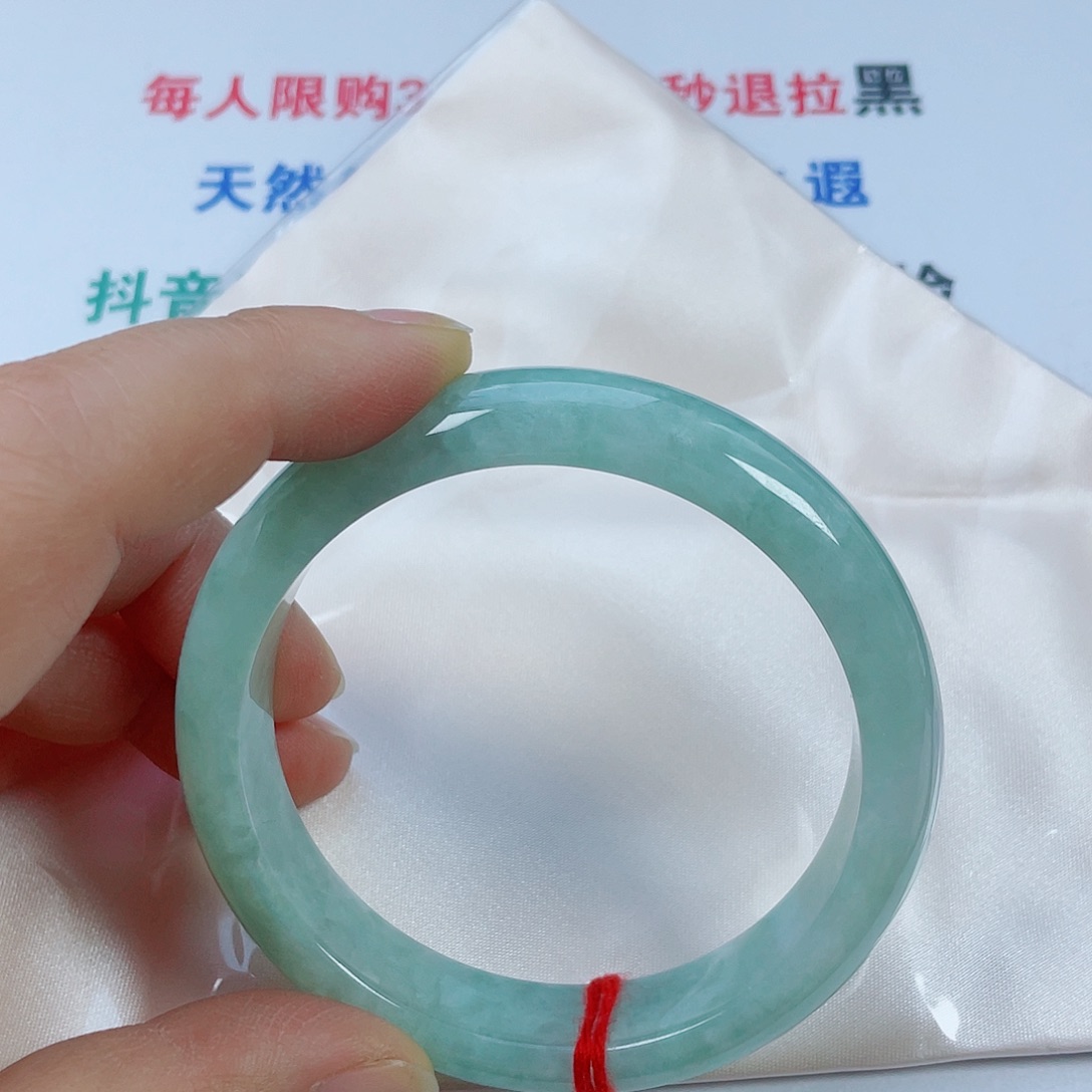 翡翠未镶嵌手镯天然翡翠手镯61.5