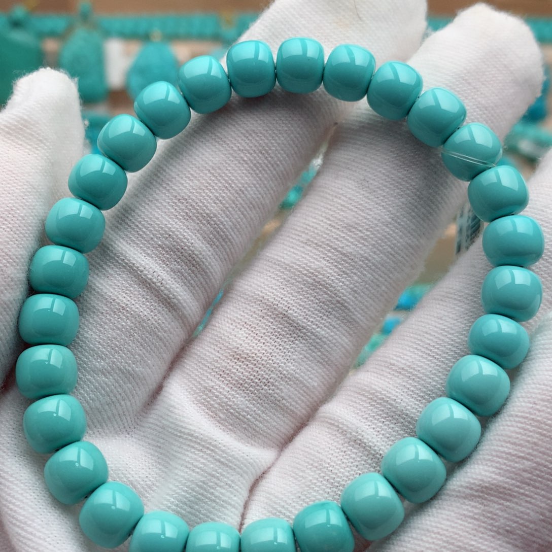 绿松石未镶嵌珠宝奇石7mm