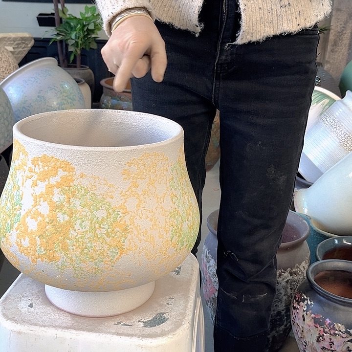 正品口22高25花盆……