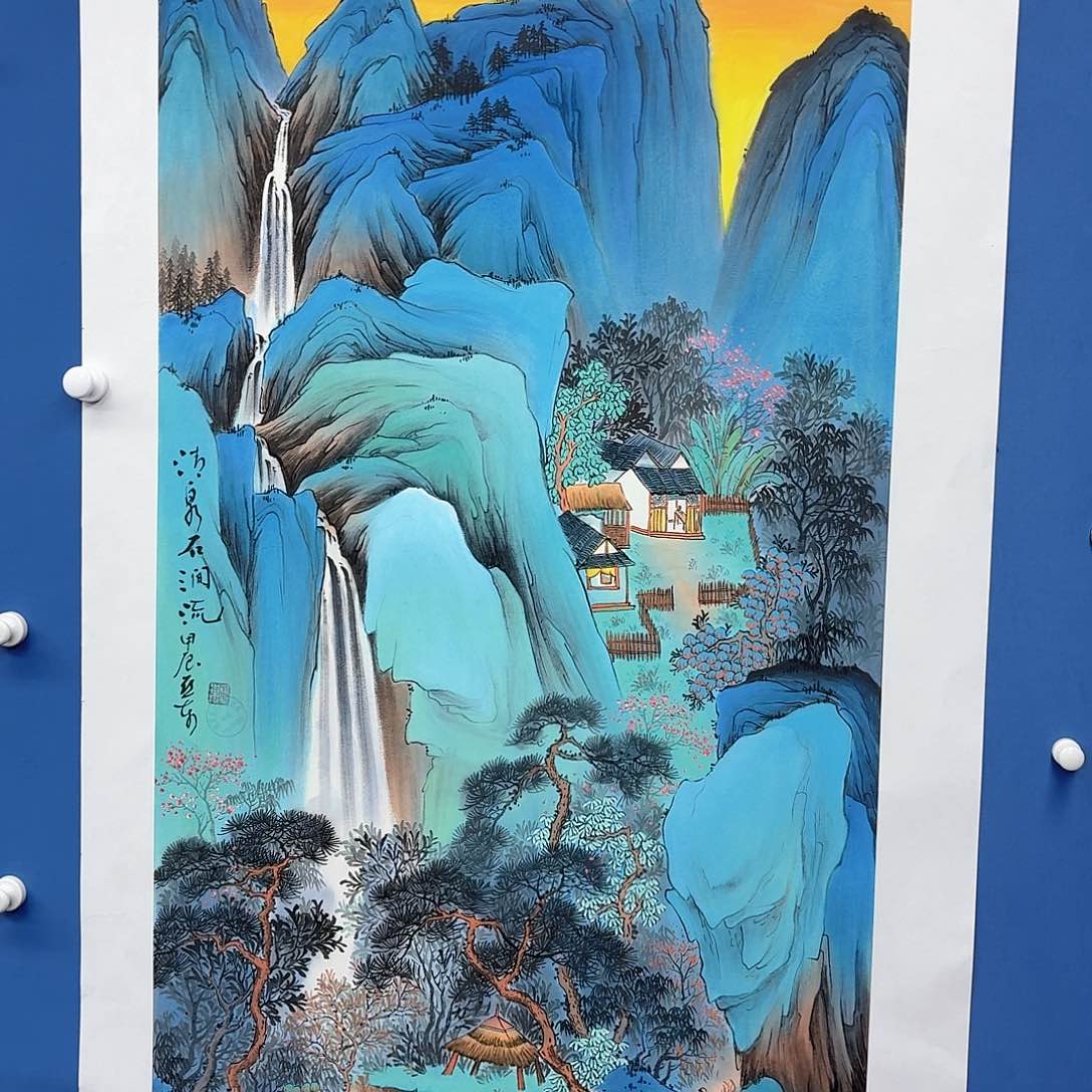 国画多次参加国内外国际