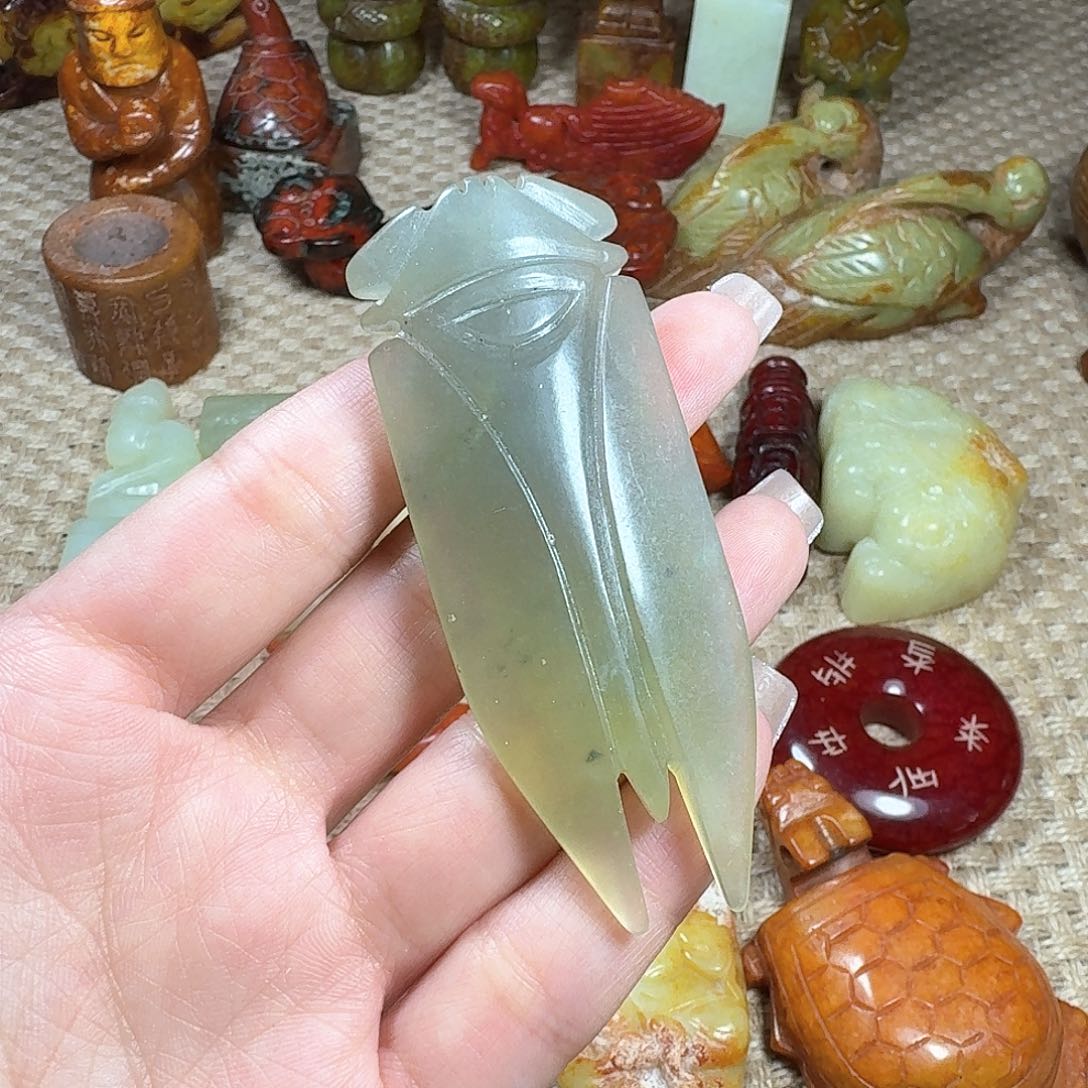 白玉菩提手串挂件