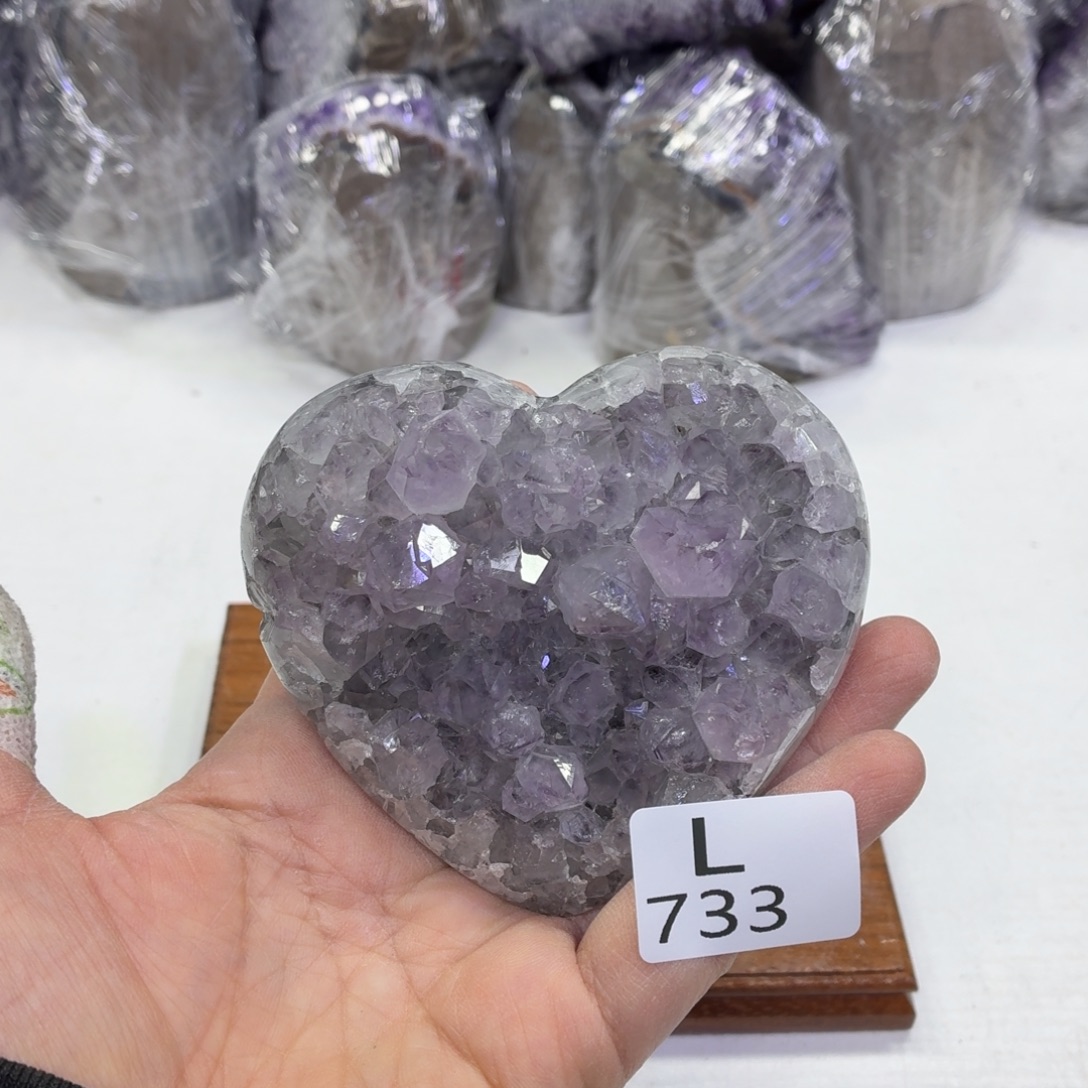 未镶嵌摆件水晶天然紫水晶