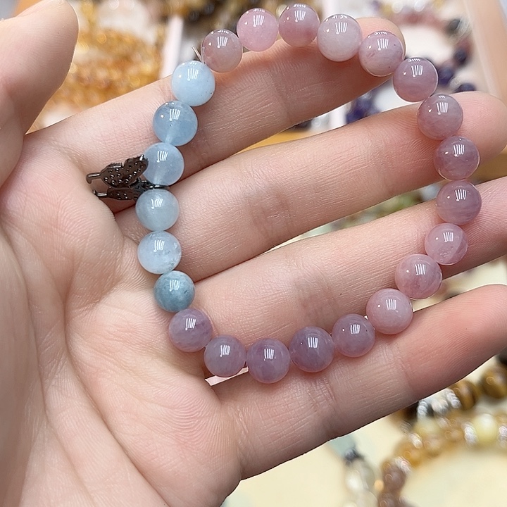 水晶手链未镶嵌紫马粉