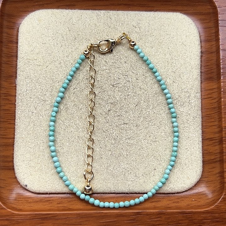 绿松石手链未镶嵌钰*