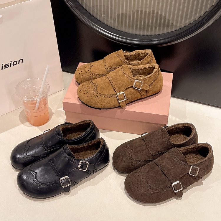 秋冬新款一脚蹬毛毛软底小单鞋百搭舒适勃肯鞋