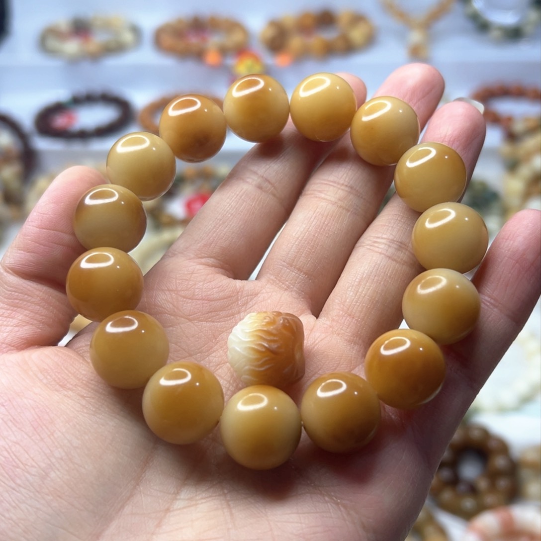 菩提根/象牙果手串^**宇火烧云