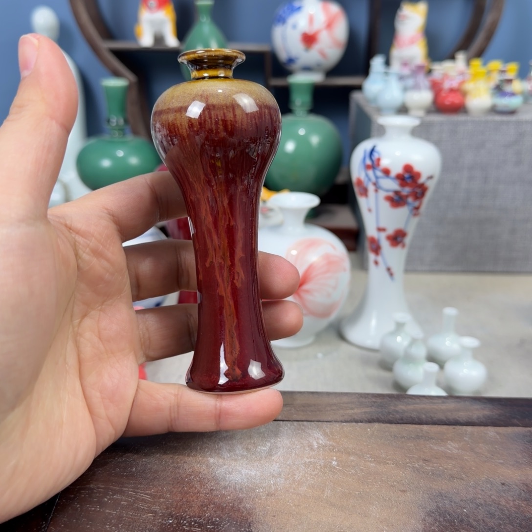 陶瓷手工小花器摆件