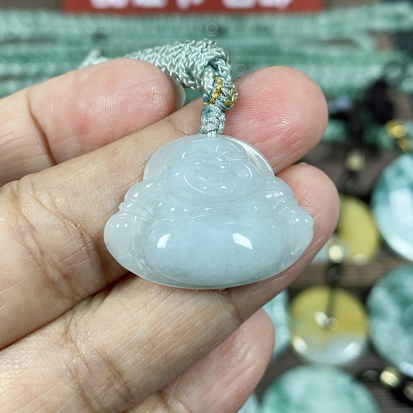 【闪购商品】翡翠颈饰未镶嵌玉吊坠翡翠玉大肚笑佛
