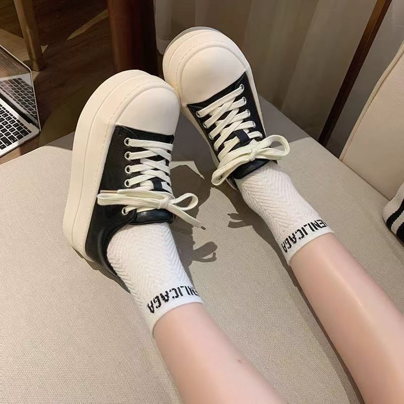 女款秋季厚底休闲耐磨板鞋百搭款（轻底）