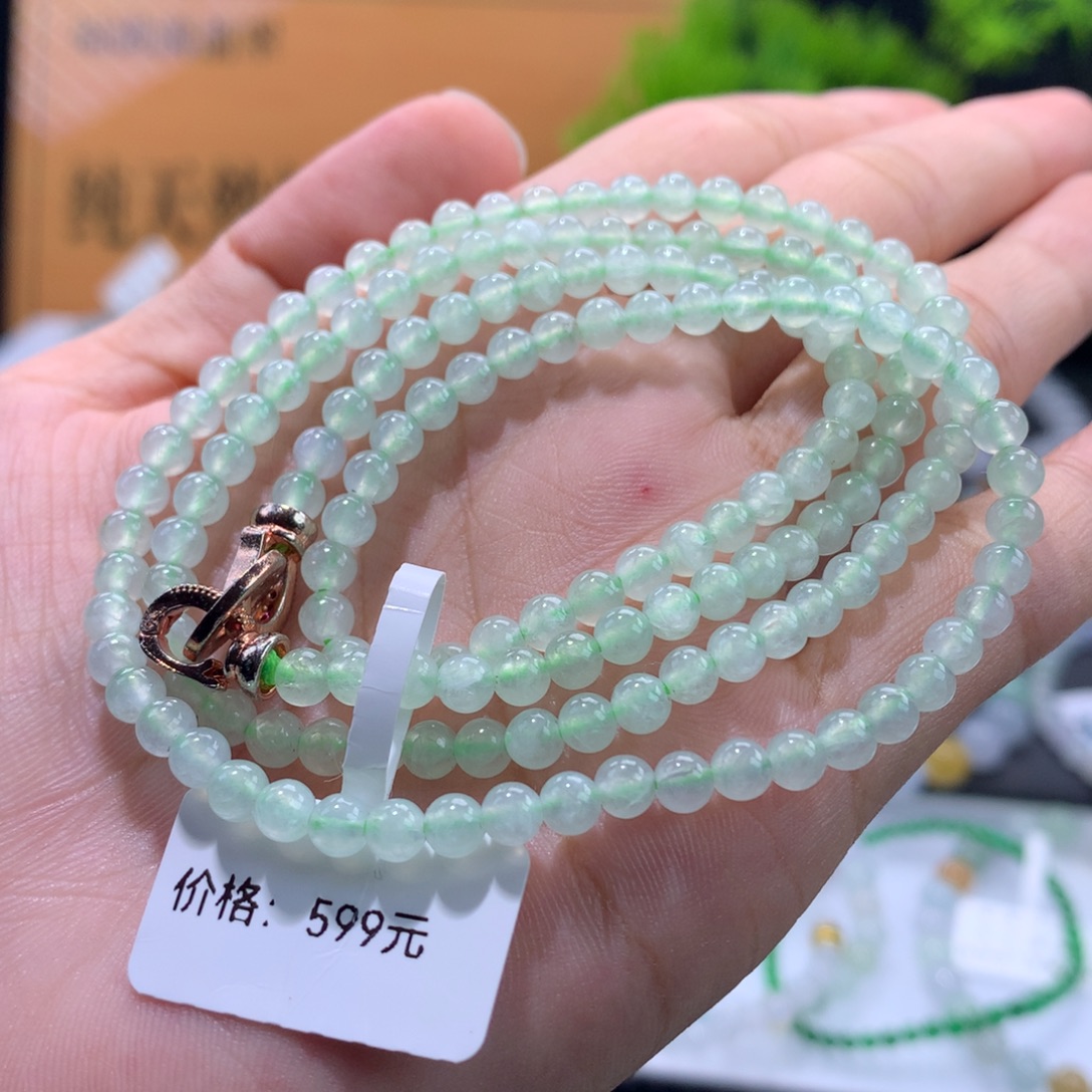 翡翠未镶嵌手链卡4