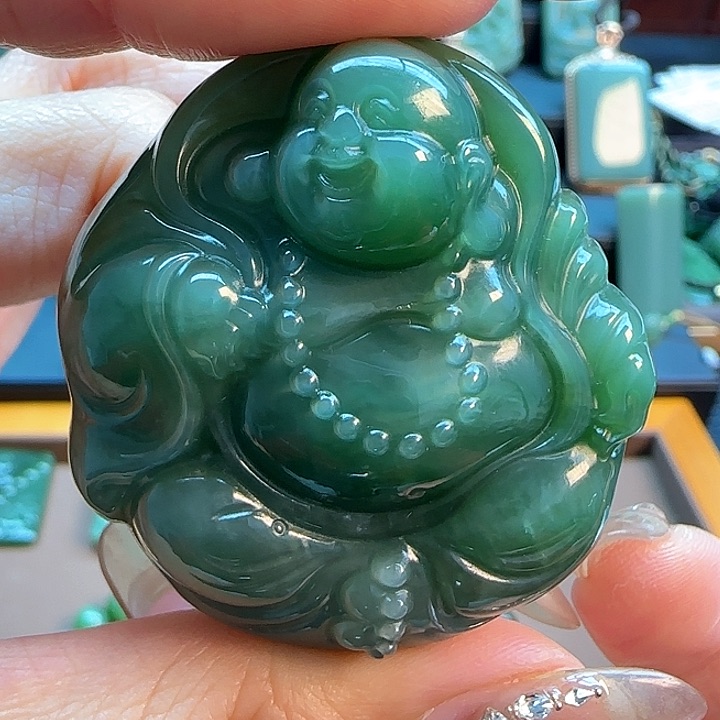 和田玉（碧玉）吊坠(不含链)未镶嵌