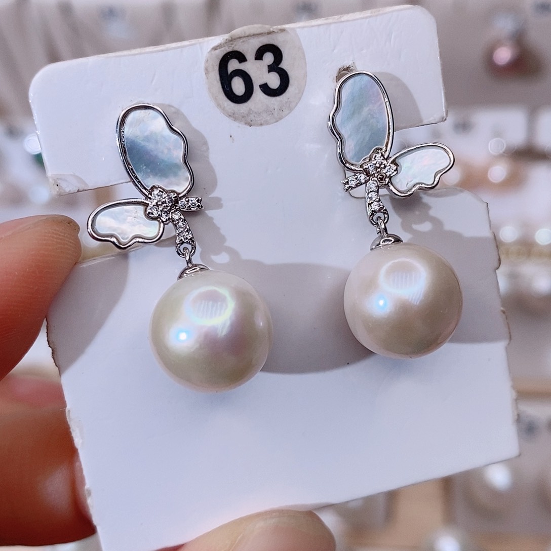 颈饰银S925镶嵌淡水珍珠