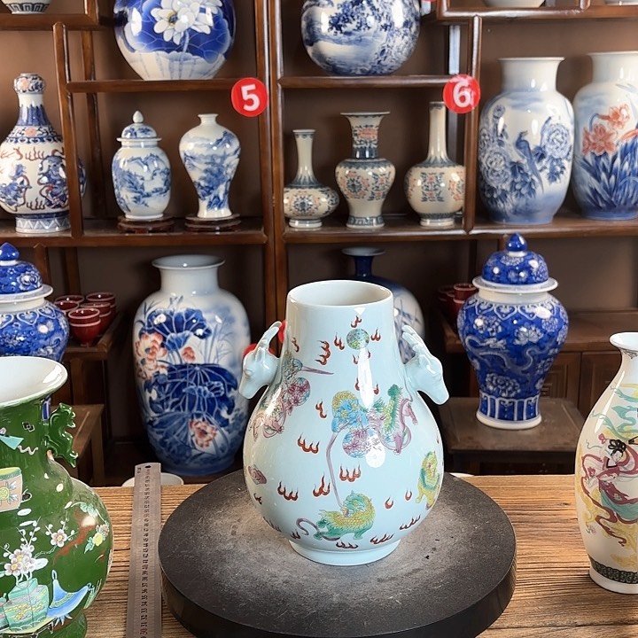 瓷片景德镇陶瓷赏瓶