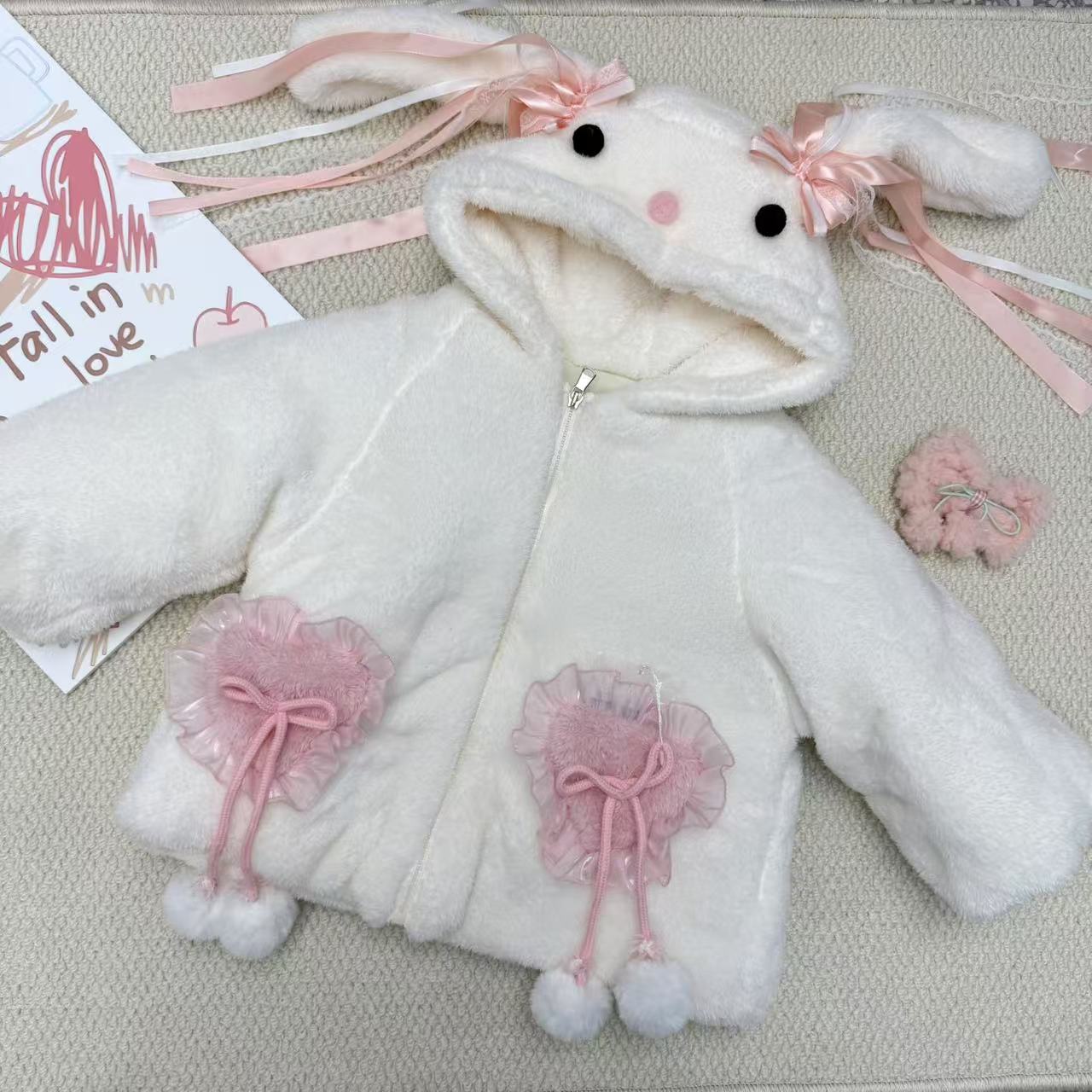 014单链接软绵绵可爱毛毛外套