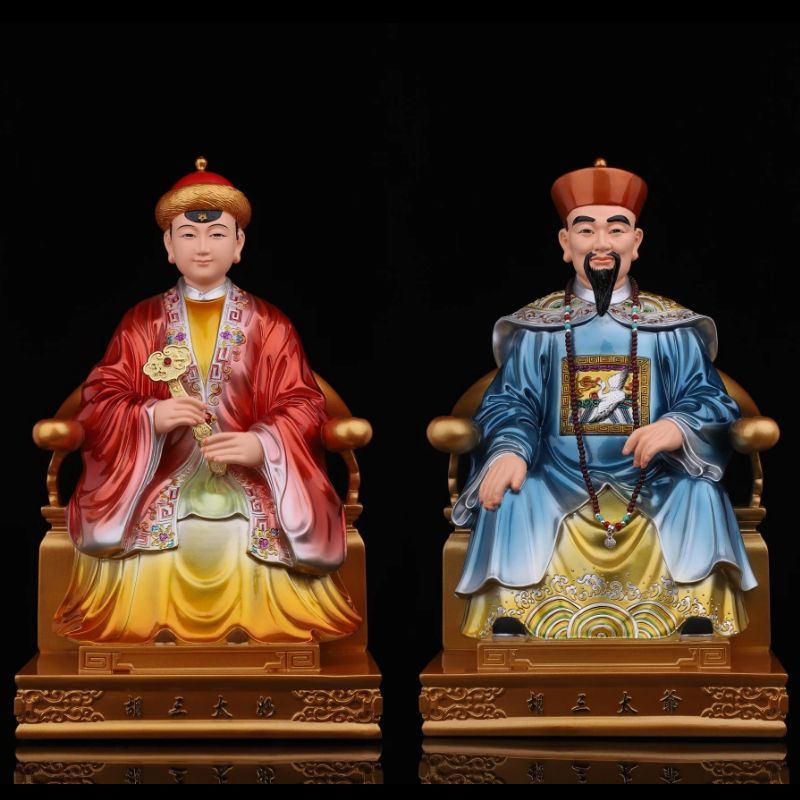 树脂手绘胡三太爷太奶胡黄常蟒三太爷太奶四大家族神像新房装饰品