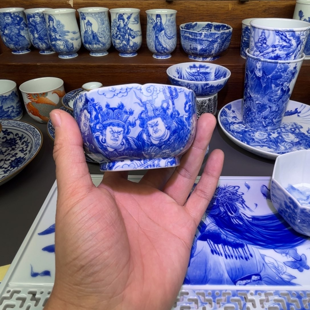 还***里陶摆件手工手绘哈哈哈哈