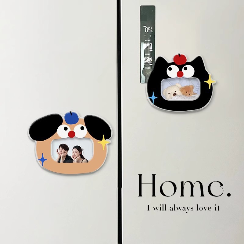 卡通可爱磁吸冰箱贴2026年新款创意相框磁贴个性多功能装饰磁力贴