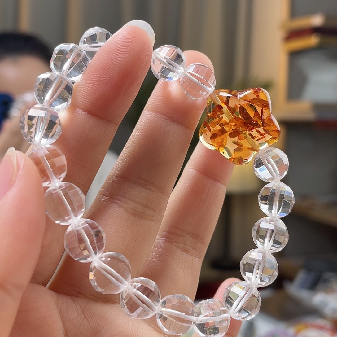 琥珀裸石未镶嵌琥珀手串
