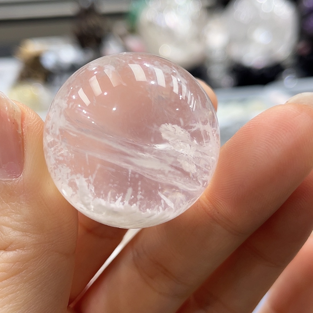 水晶珠宝半成品未镶嵌雪花幽灵