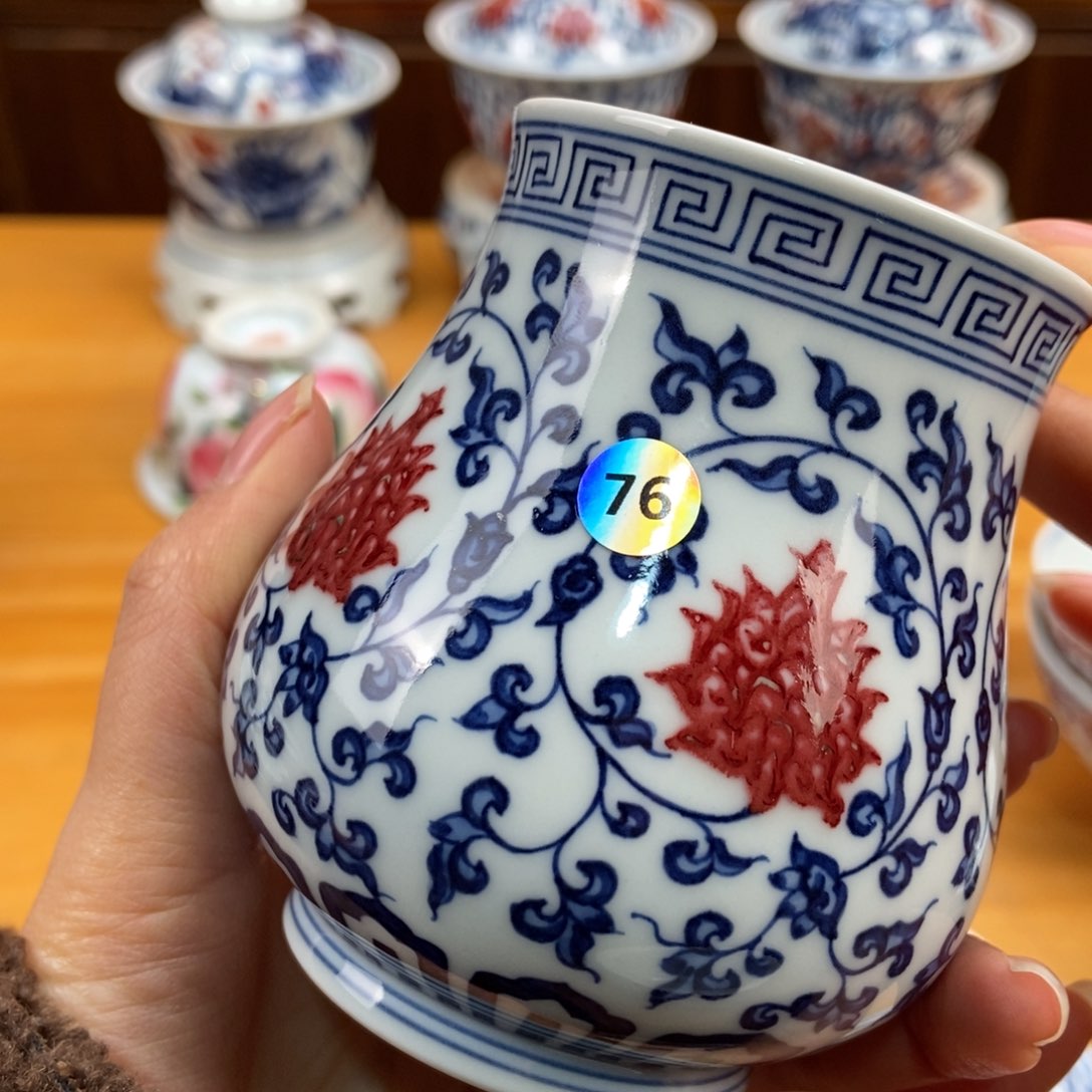 手绘现代茶具非古董