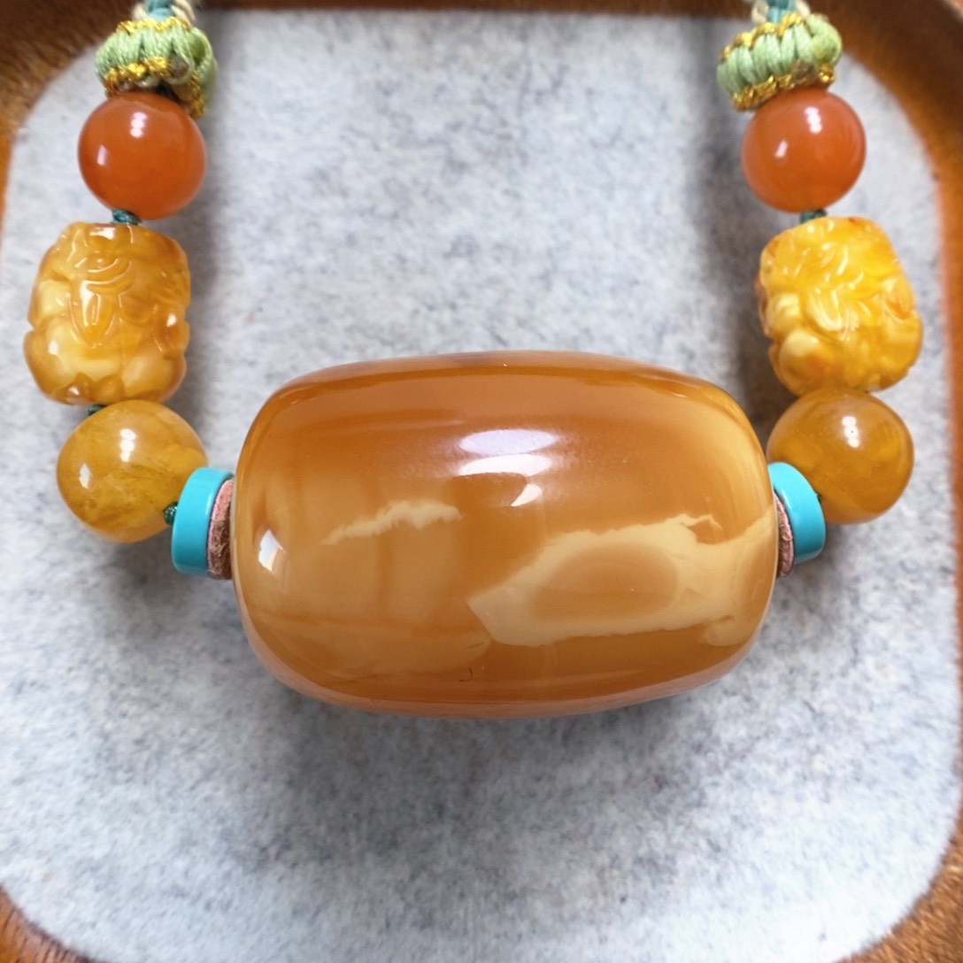 蜜蜡手串未镶嵌蜜蜡