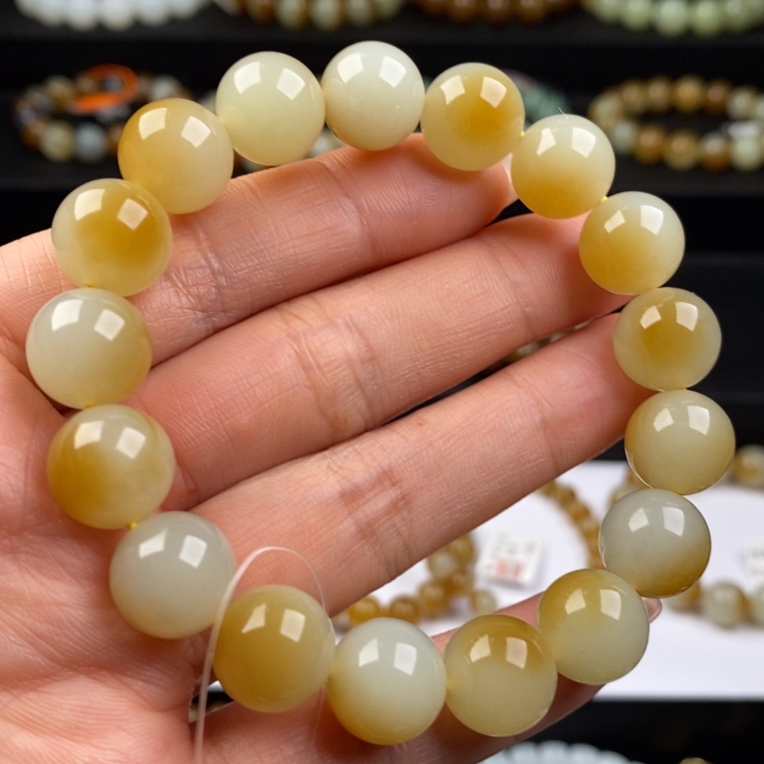 和田玉手串未镶嵌