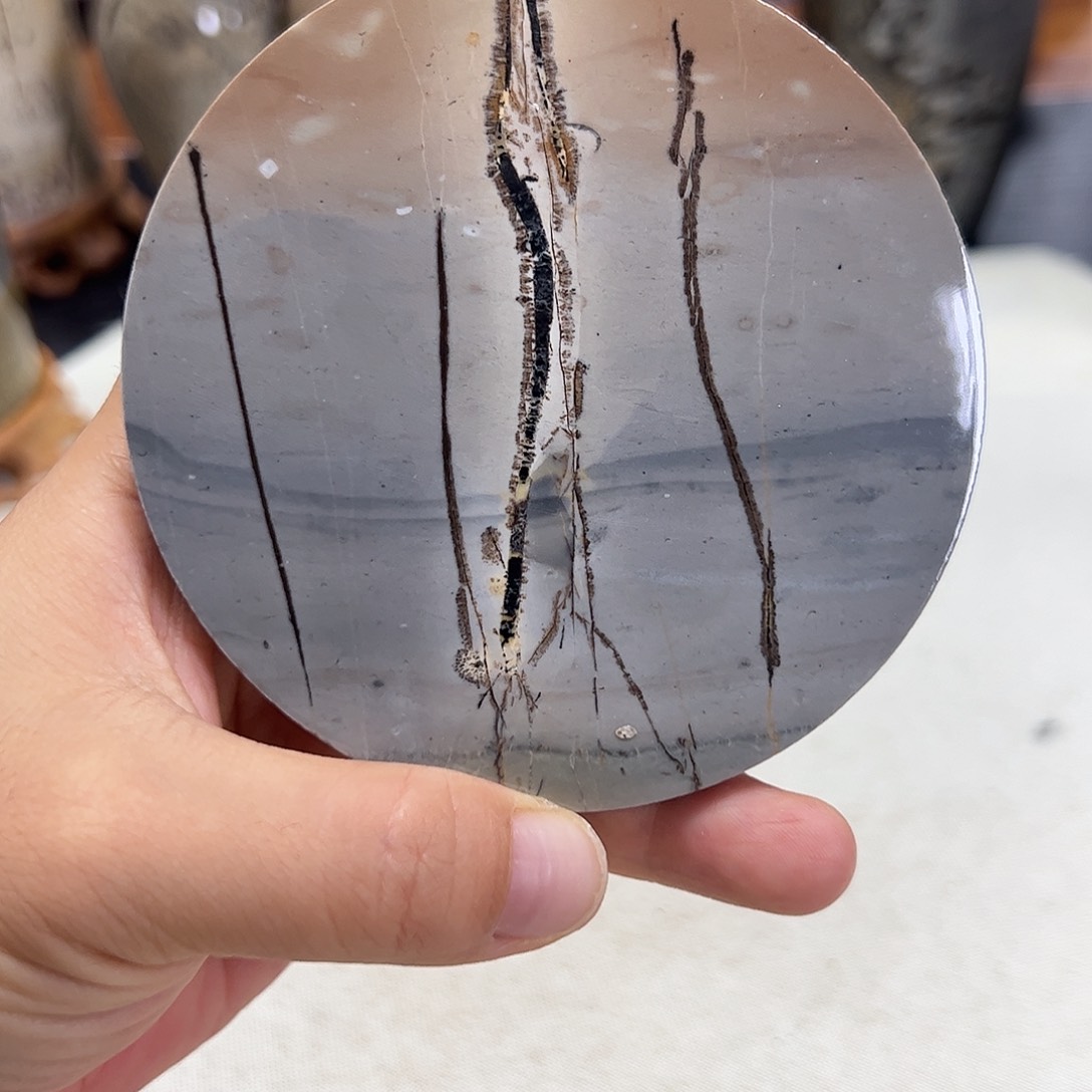 广西石广西天然国画石