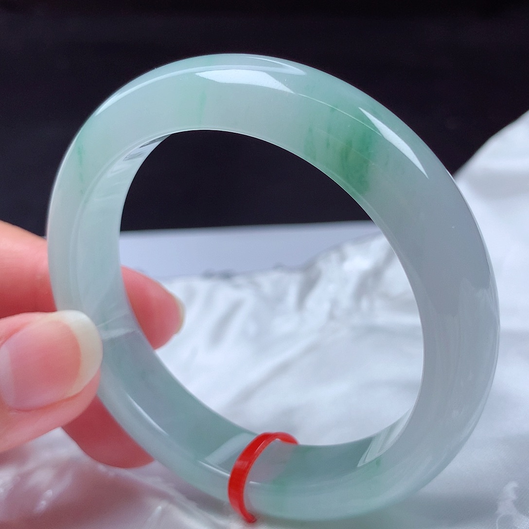 翡翠未镶嵌手镯52圈s1611