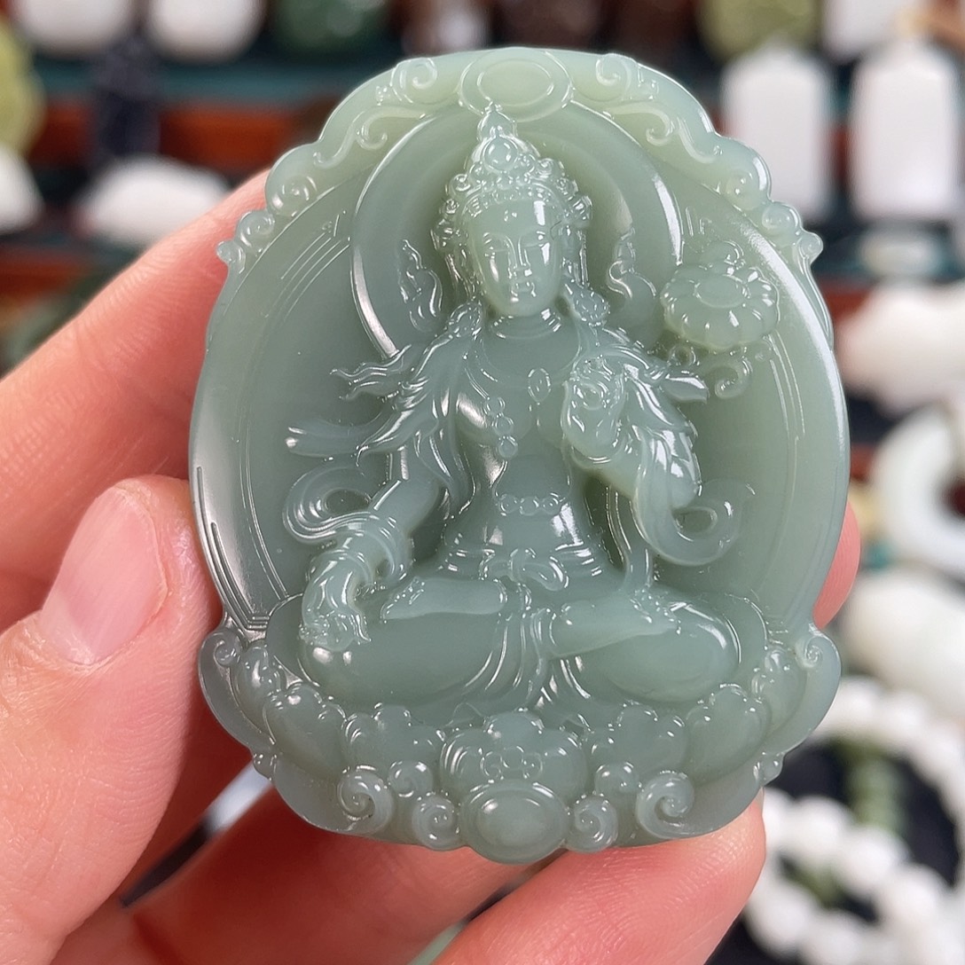 和田玉未镶嵌挂件