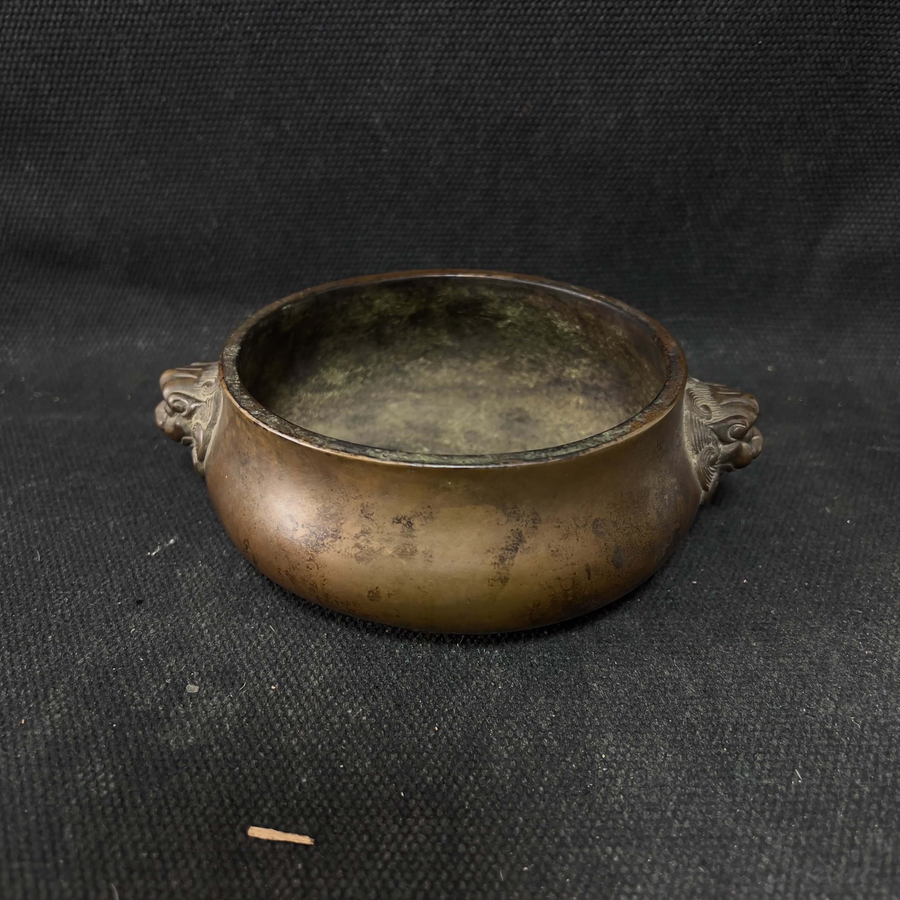 双狮耳铜香炉密胺瓷