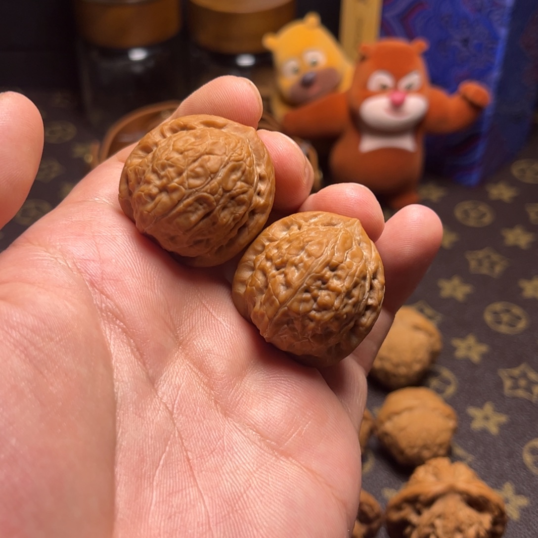 养***草把件文玩核桃边32肚子33尺舍利全品