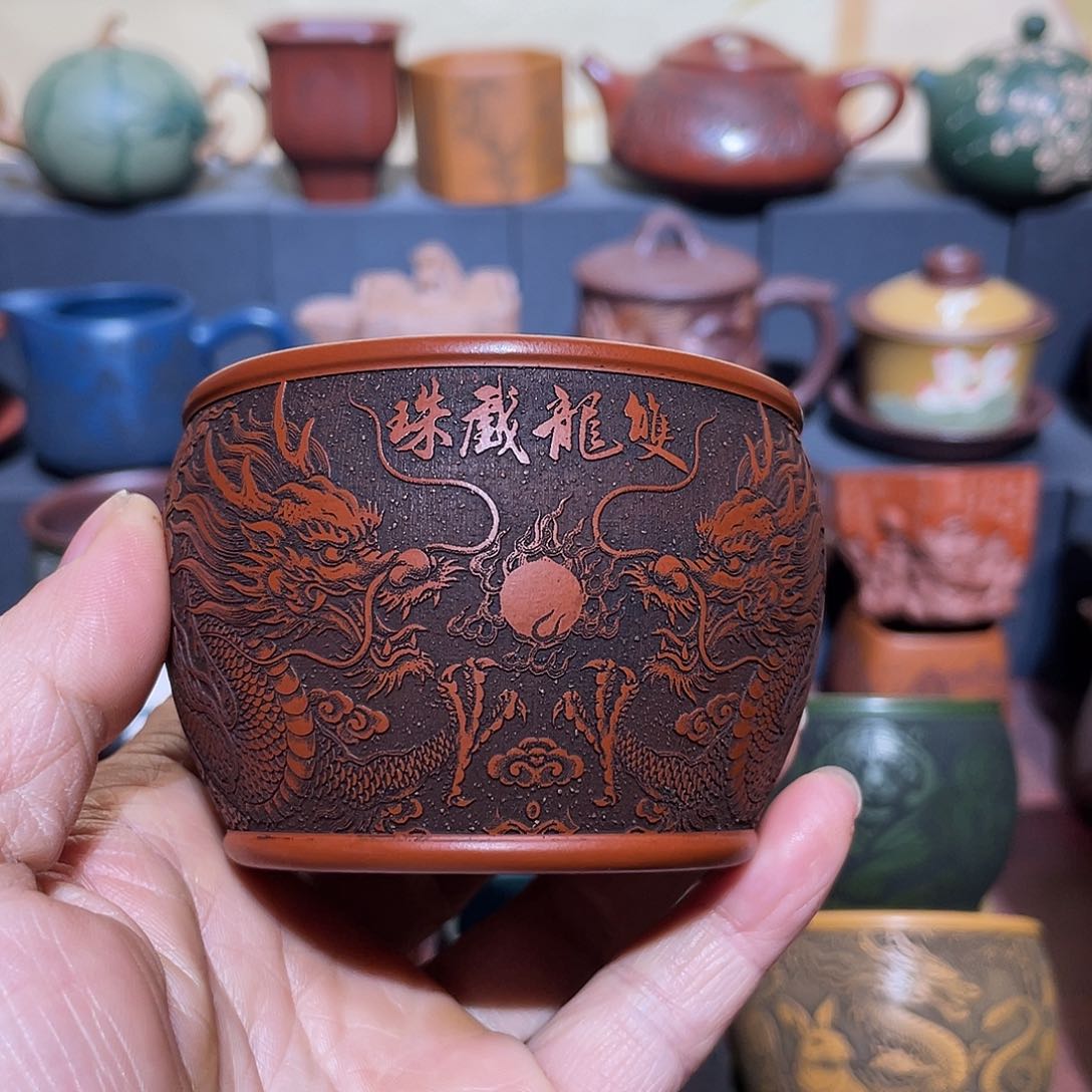 原矿紫砂手工主人杯