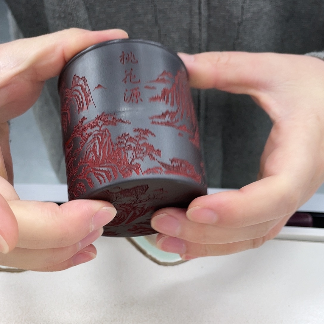 紫砂茶杯紫砂盖杯