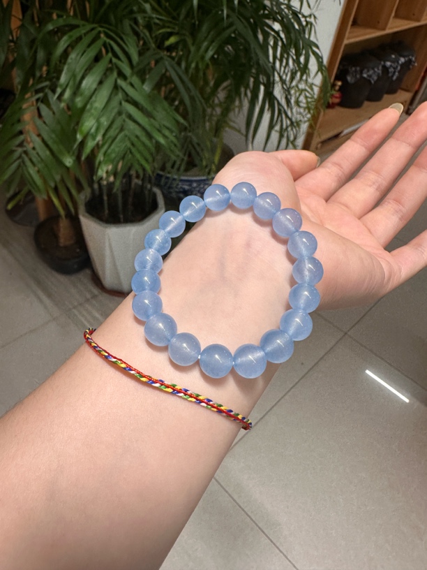 圣玛利亚蓝宝卡10毫米宝石手串（深色）