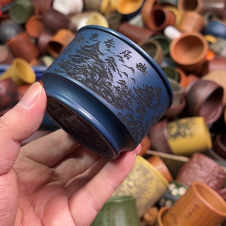 紫砂茶杯全手工紫砂主人杯