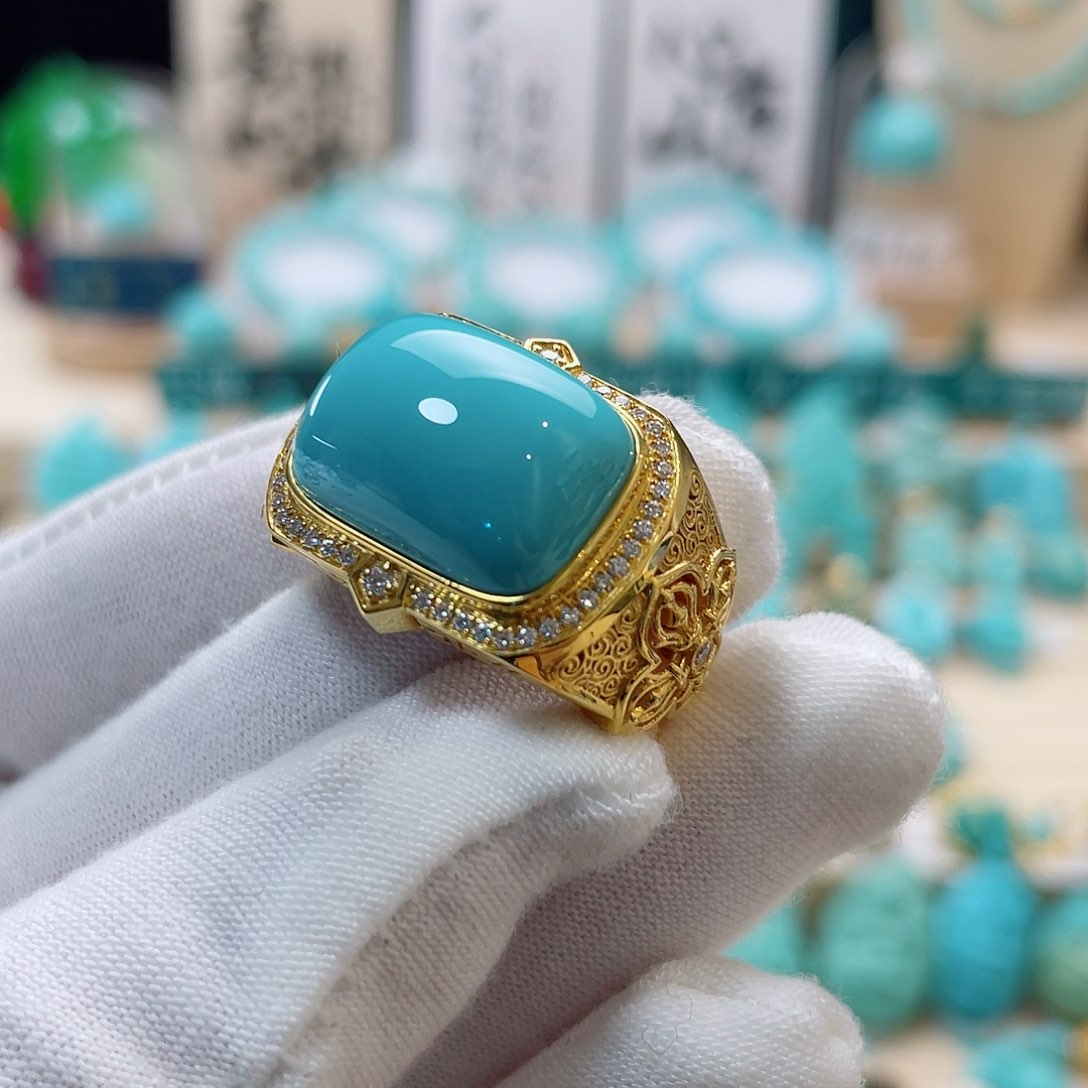 绿松石珠宝奇石未镶嵌