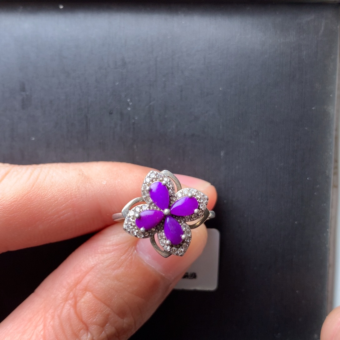 苏纪石（舒俱来）银S925镶嵌戒指