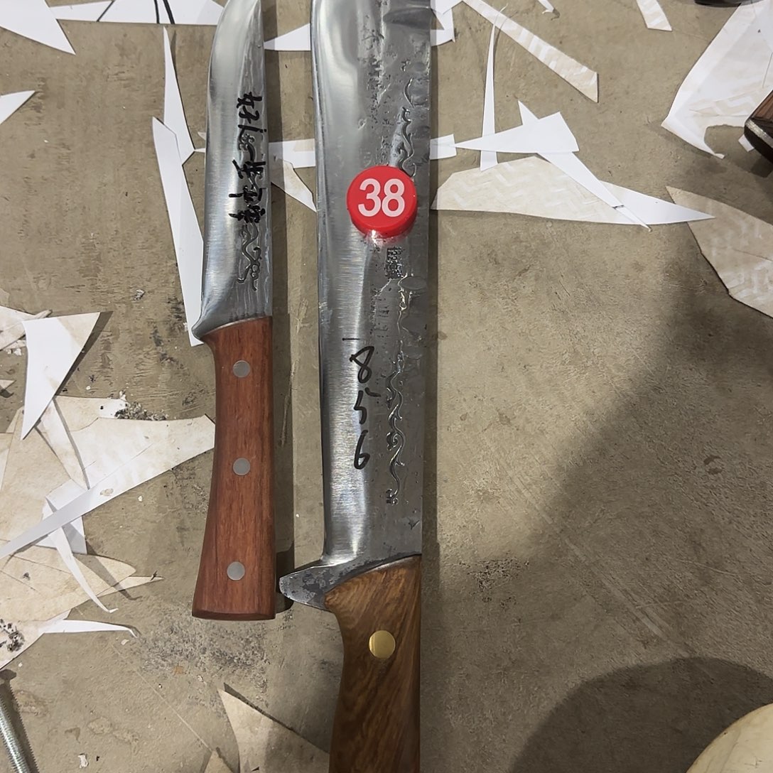 高碳锰钢炮弹钢手工锻打砍柴刀