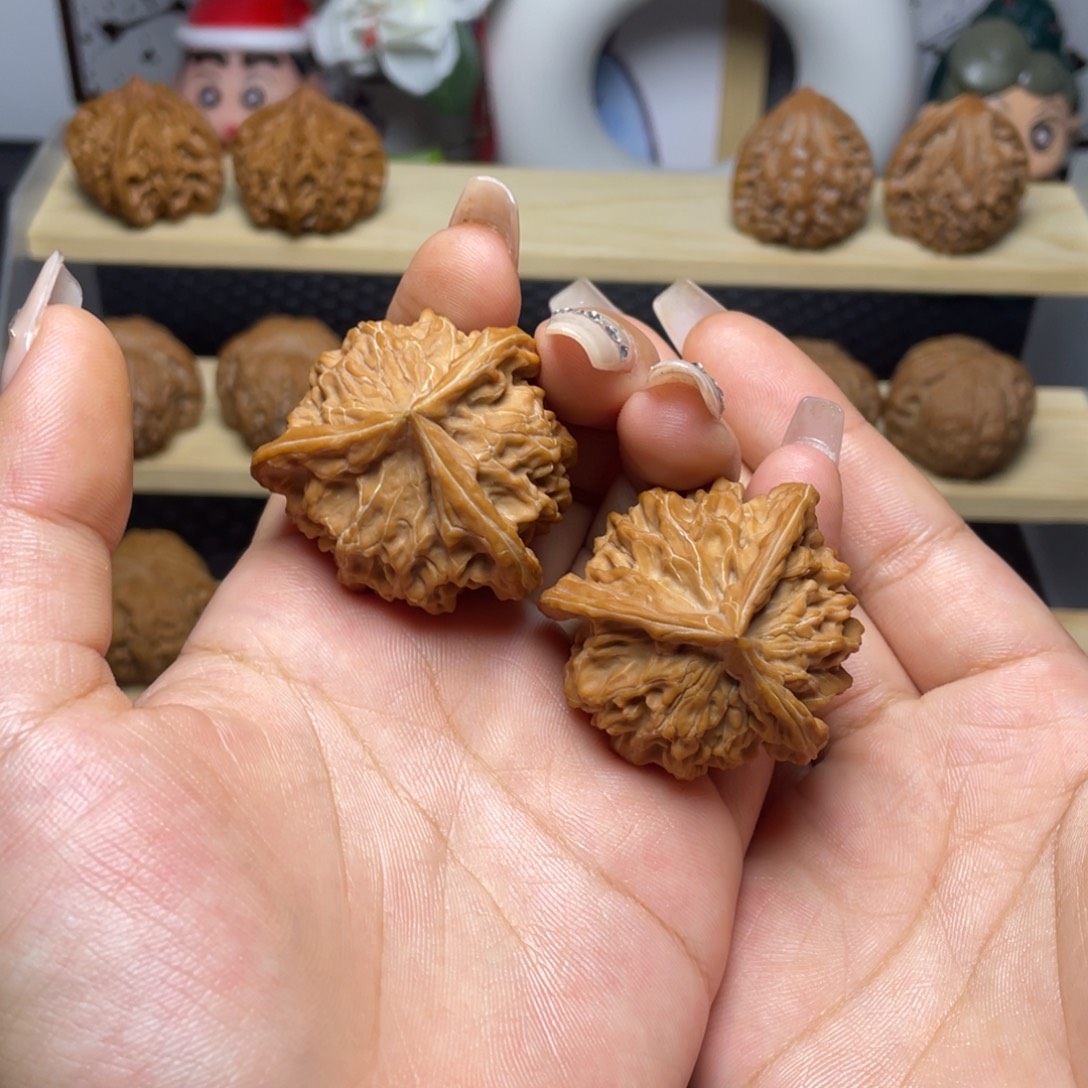 吊坠文玩核桃盘山41全白茬