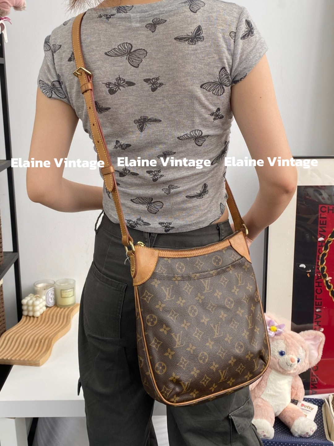95新 LouisVuitton/路易威登 LV老花单肩斜挎包(10年全原)