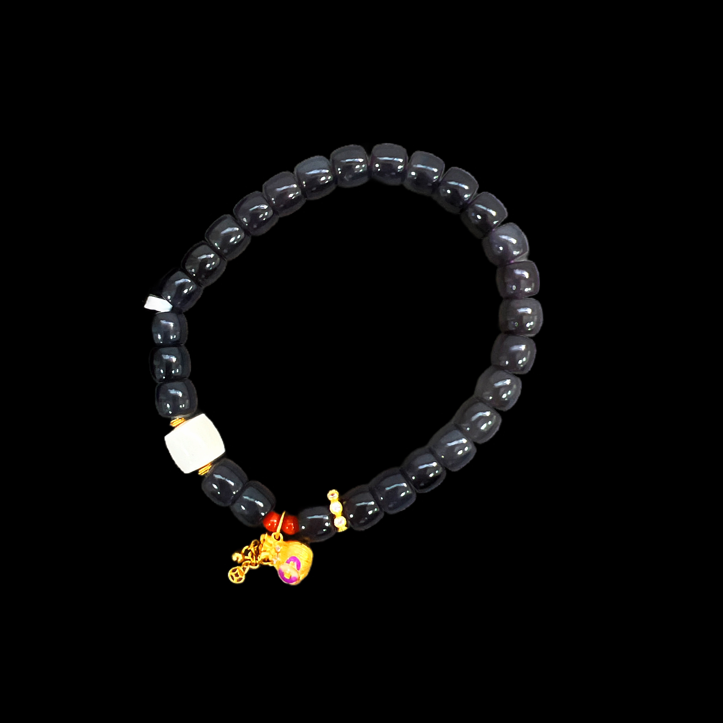 2150-和田玉手串多样性发一