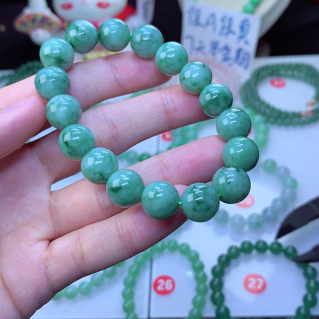 翡翠毛衣链未镶嵌