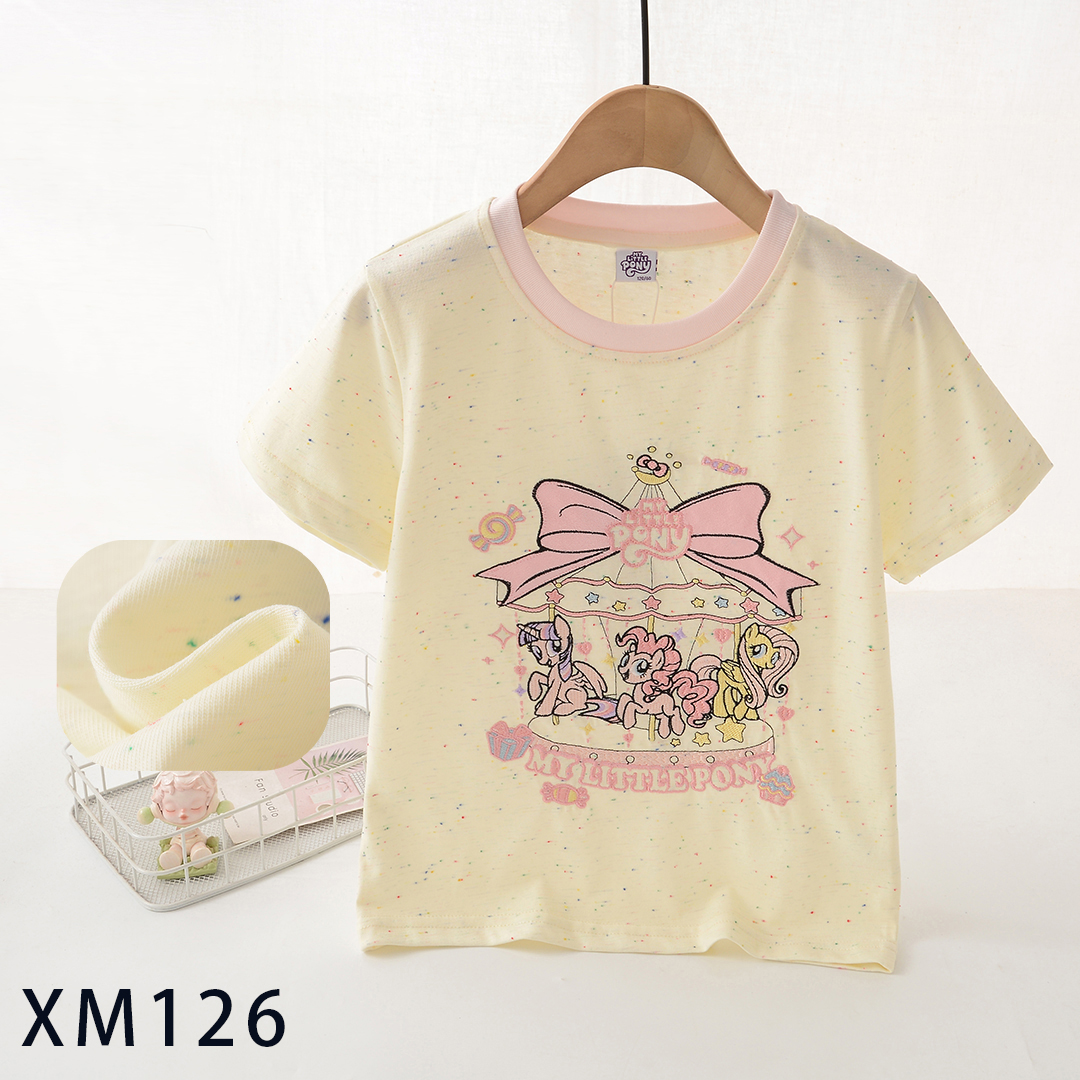 2025年夏季新款XM126卡通圆领儿童T恤