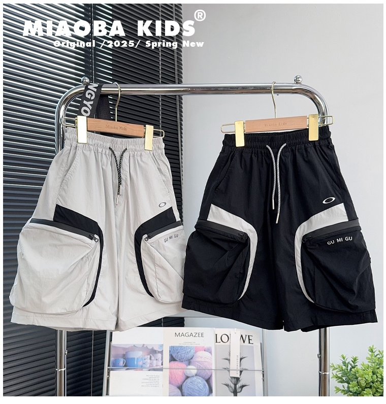 童装儿童夏季薄款短裤中大童痞帅五分裤男童工装休闲洋气中裤潮