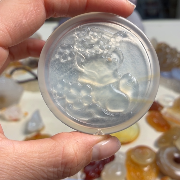 玛瑙/玉髓未镶嵌吊坠(不含链)