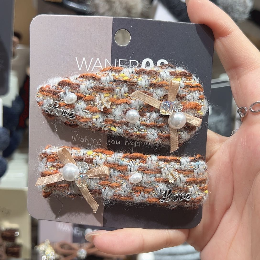 皮质铁合金绿色小香掰掰夹
