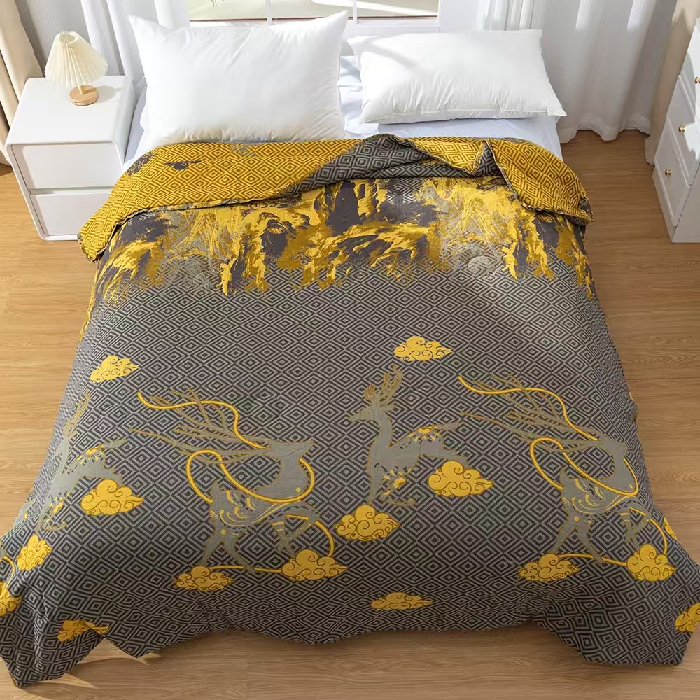 JFAN（敦煌鹿）200cm*230cm 高端纯棉双层纱柔软亲肤可机洗四季被