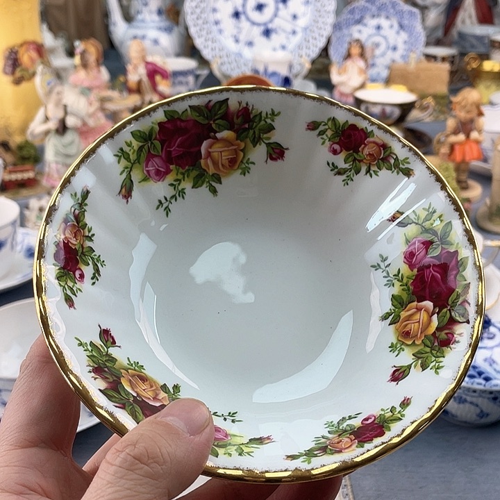 中古欧瓷瓷器小房子